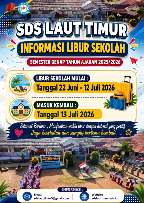 INFORMASI LIBUR SEKOLAH SEMESTER GENAP TA 2025/2026 SDS LAUT