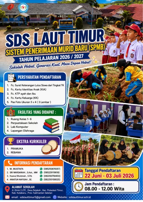 SISTEM PENERIMAAN MURID BARU (SPMB) SDS LAUT TIMUR TP. 2026/