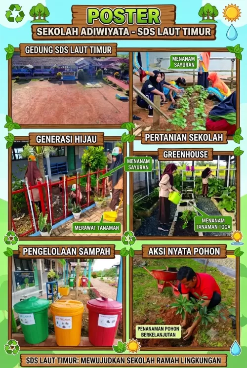 SDS LAUT TIMUR SEKOLAH  DI TENGAH PERKEBUNAN KELAPA SAWIT ME