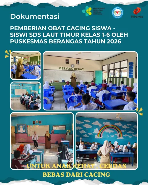 PEMBERIAN OBAT CACING UNTUK SISWA SISWI SDS LAUT TIMUR